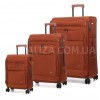 Набор чемоданов Франция (L M S-3шт) ткань оранж/Airtex 829, фото 14