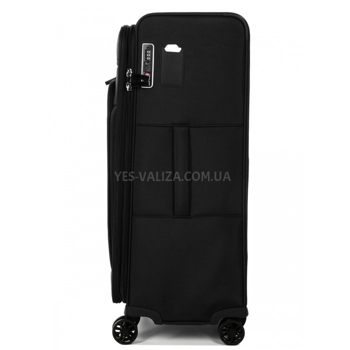 Чемодан большой L ткань чёрный 76х52х31(+5) см/116л/4кг/Airtex 829, фото 5
