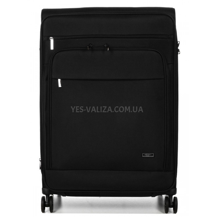 Валіза велика L тканини чорна 76х52х31(+5) см/116л/4кг/Airtex 829, фото 3