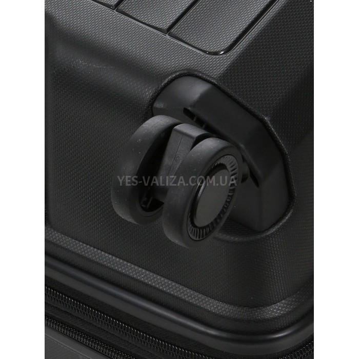 Валіза середня M поліпропілен чорний 66х48х25+5/83л/3.4кг/Airtex 249, фото 12