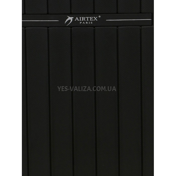 Валіза середня M поліпропілен чорний 66х48х25+5/83л/3.4кг/Airtex 249, фото 10