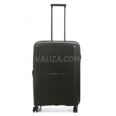 Чемодан средний M полипропилен чёрный 66х48х25+5/83л/3.4кг/Airtex 249