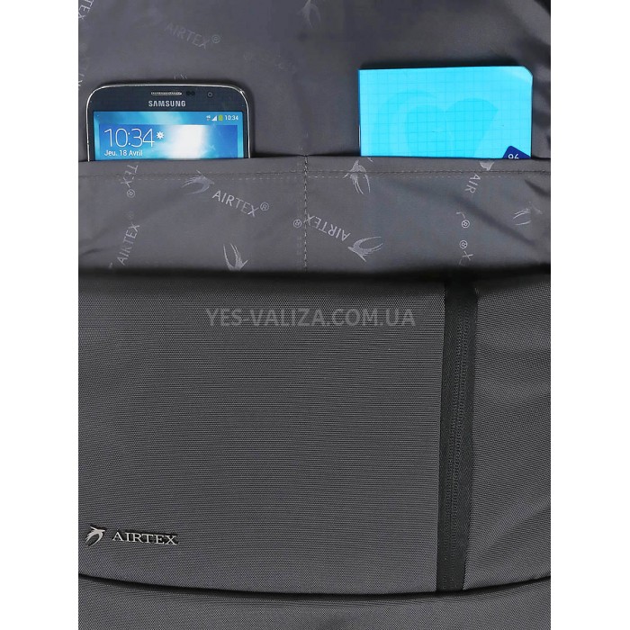 Рюкзак для ноутбука серый 30х44х14см/17л/0,9кг/Airtex 730, фото 10 Рюкзак для ноутбука серый 30х44х14см/17л/0,9кг/Airtex 730, фото 10