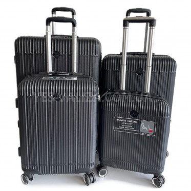 Набір валіз Франція (L M S+XS-4шт) чорнийWorldline 625