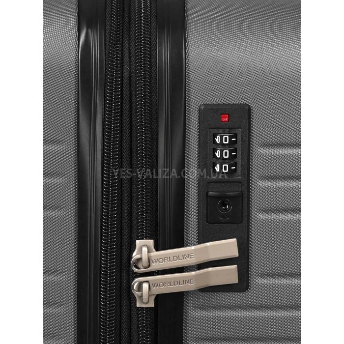Набір валіз Франція (L M S-3шт) сірий/Worldline 627, фото 6