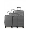 Набор чемоданов Франция (L M S-3шт) серый/Worldline 627, фото 11