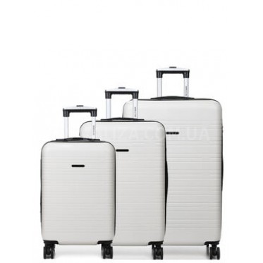 Набор чемоданов Франция (L M S-3шт) белый/Worldline 627