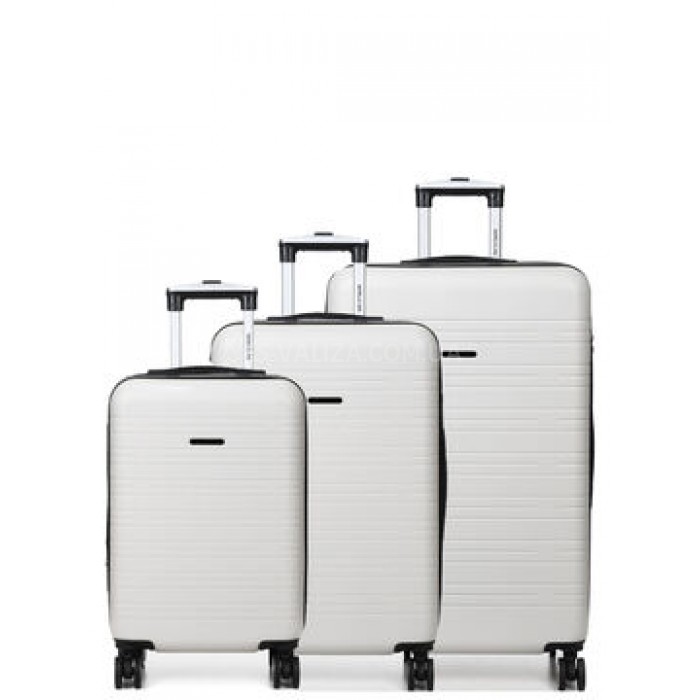 Набор чемоданов Франция (L M S-3шт) белый/Worldline 627, фото 1