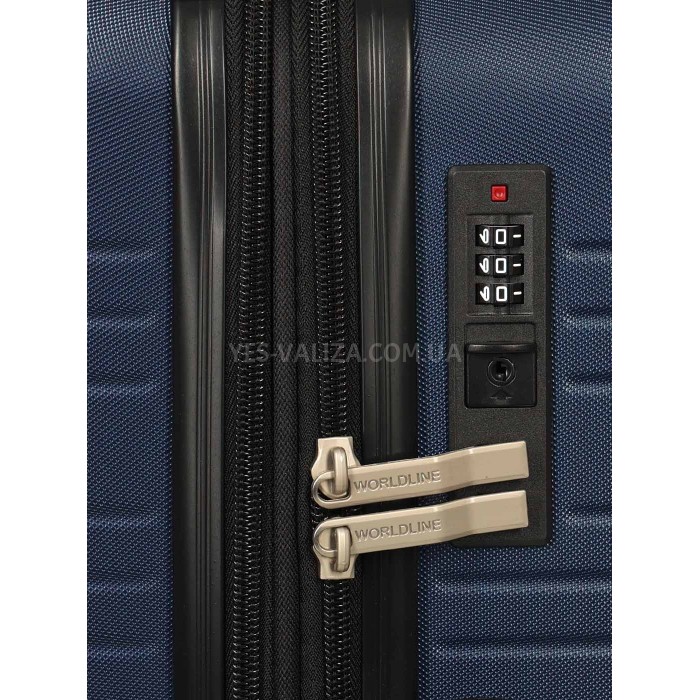 Набор чемоданов Франция (L M S-3шт) синий/Worldline 627, фото 6