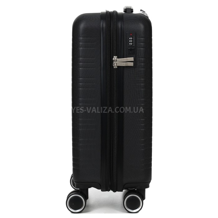 Чемодан Франция малый S чёрный 55х35х20+3см/38л/2.6кг/Worldline 627, фото 6