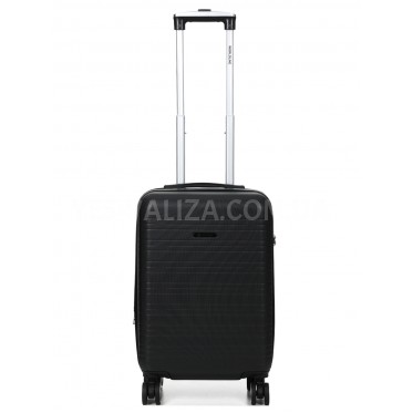 Чемодан Франция малый S чёрный 55х35х20+3см/38л/2.6кг/Worldline 627