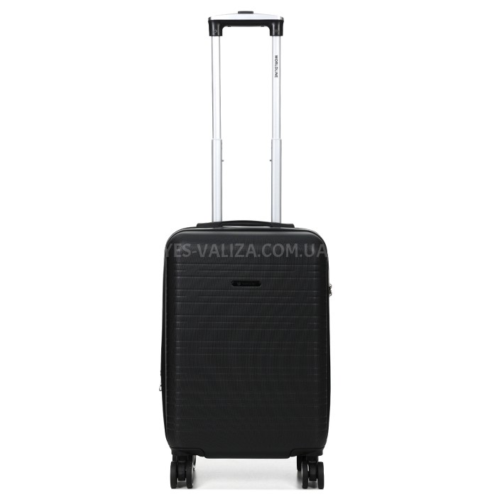 Чемодан Франция малый S чёрный 55х35х20+3см/38л/2.6кг/Worldline 627, фото 1