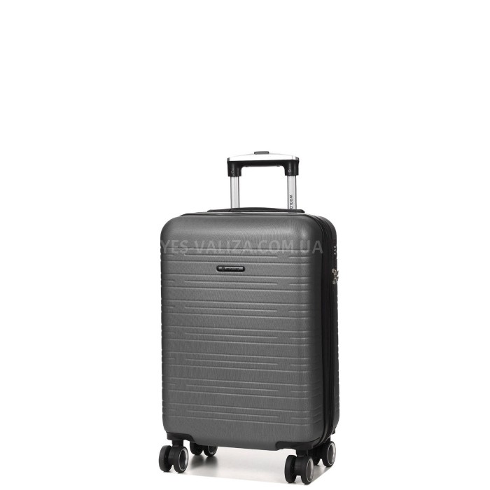 Валіза Франція мала S сіра 55х35х20+3см/38л/2.6кг/Worldline 627, фото 2