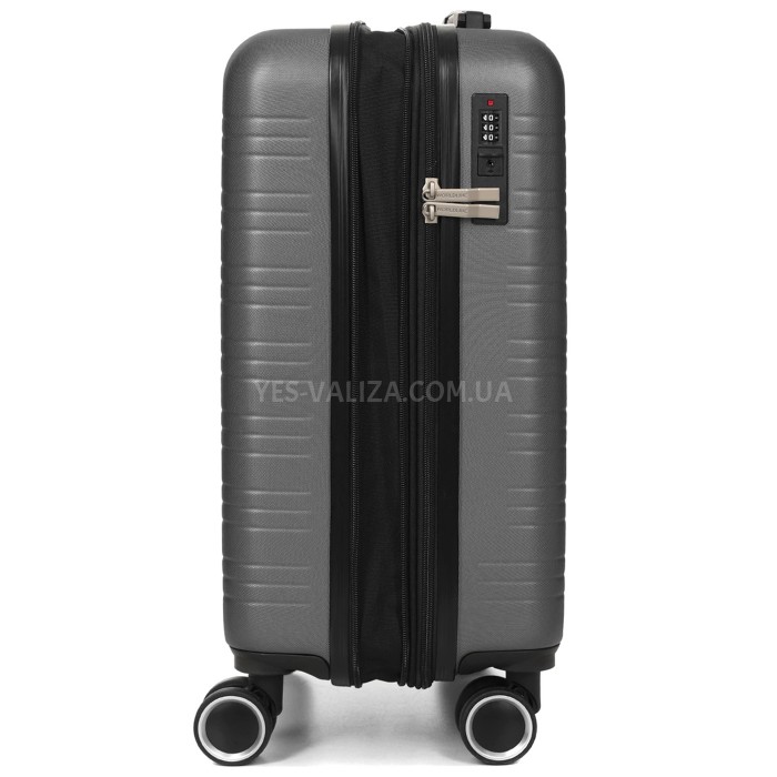 Чемодан Франция малый S серый 55х35х20+3см/38л/2.6кг/Worldline 627, фото 8