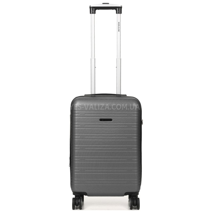 Чемодан Франция малый S серый 55х35х20+3см/38л/2.6кг/Worldline 627, фото 1