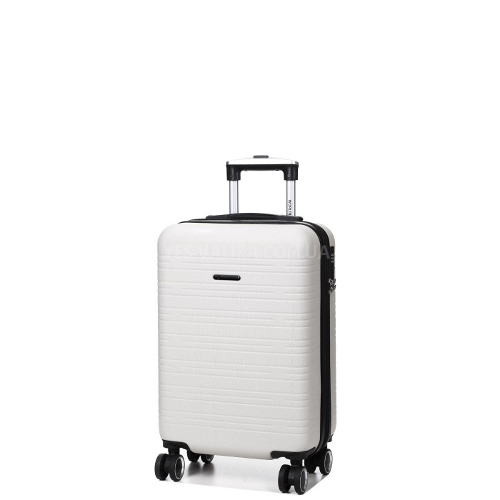 Чемодан Франция малый S белый 55х35х20+3см/38л/2.6кг/Worldline 627, фото 2