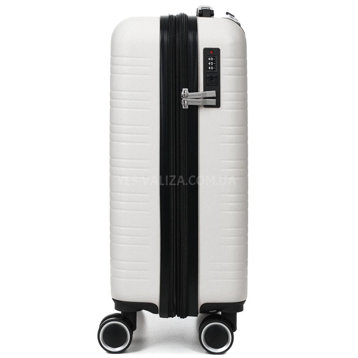Чемодан Франция малый S белый 55х35х20+3см/38л/2.6кг/Worldline 627, фото 6