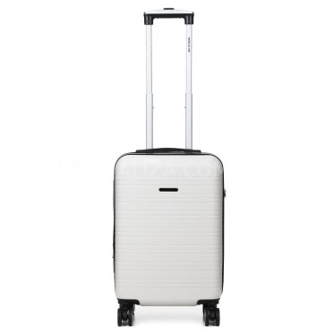 Чемодан Франция малый S белый 55х35х20+3см/38л/2.6кг/Worldline 627
