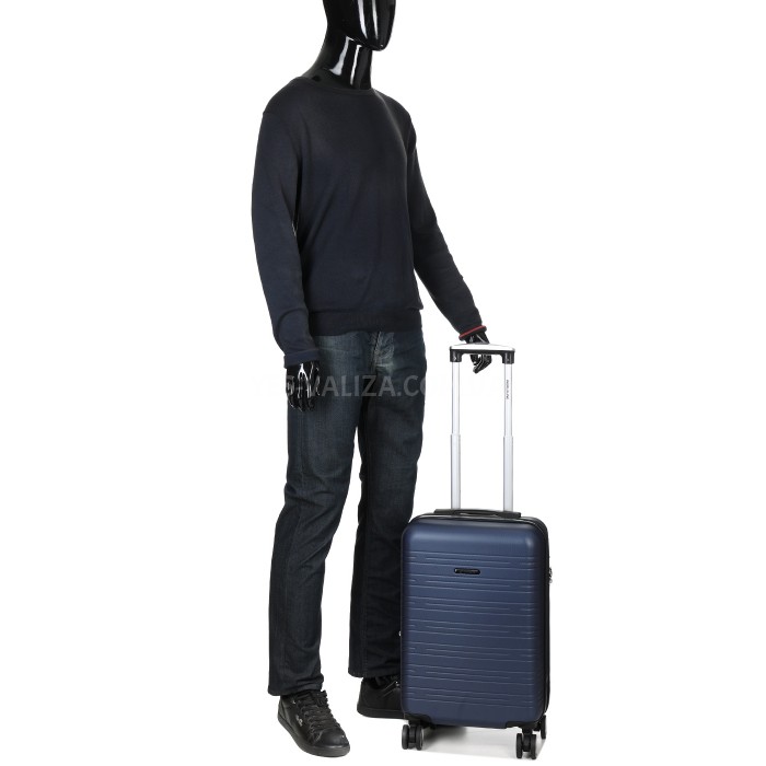 Чемодан Франция малый S синий 55х35х20+3см/38л/2.6кг/Worldline 627, фото 12