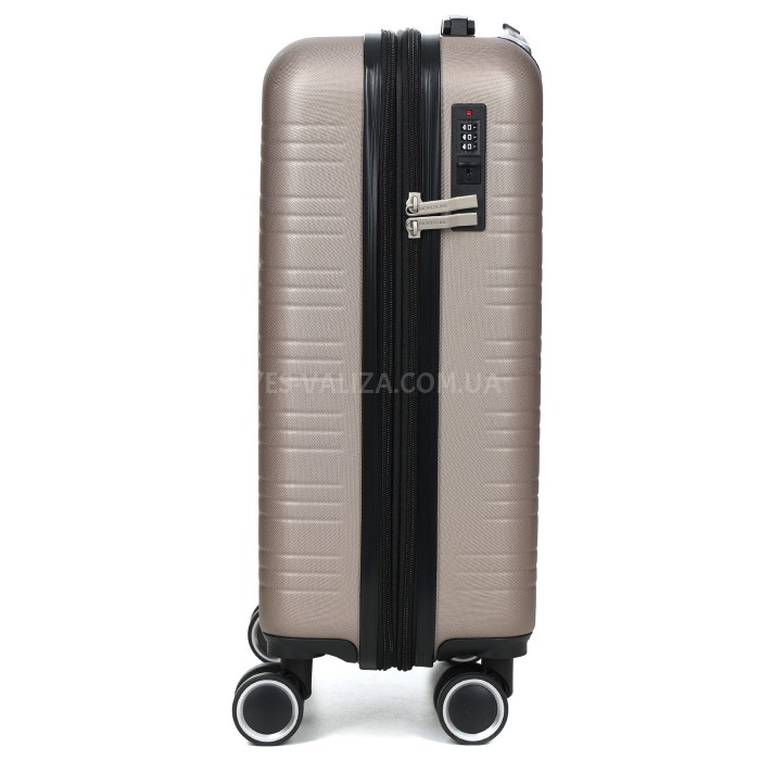 Валіза Франція мала S шампань 55х35х20+3см/38л/2.6кг/Worldline 627, фото 6