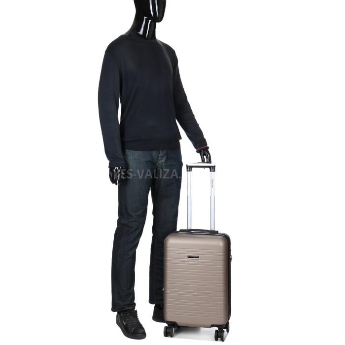 Валіза Франція мала S шампань 55х35х20+3см/38л/2.6кг/Worldline 627, фото 12