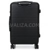 Чемодан Франция средний M чёрный 66х44х28+3см/74л/3.5кг/Worldline 627, фото 16