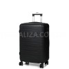 Валіза Франція середня M чорна 66х44х28+3см/74л/3.5кг/Worldline 627, фото 14