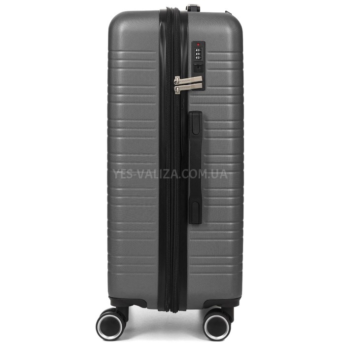 Валіза Франція середня M сіра 66х44х28+3см/74л/3.5кг/Worldline 627, фото 6