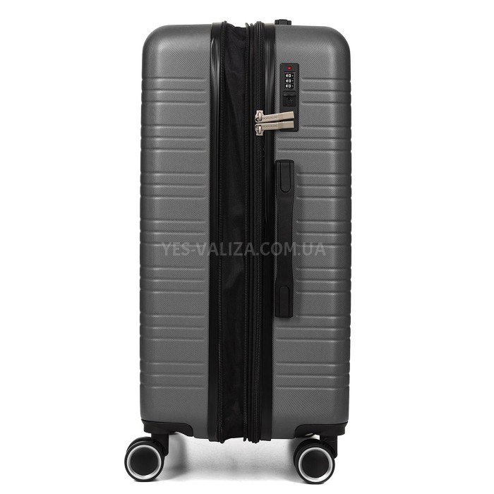 Чемодан Франция средний M серый 66х44х28+3см/74л/3.5кг/Worldline 627, фото 8