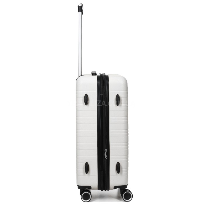 Чемодан Франция средний M белый 66х44х28+3см/74л/3.5кг/Worldline 627, фото 5