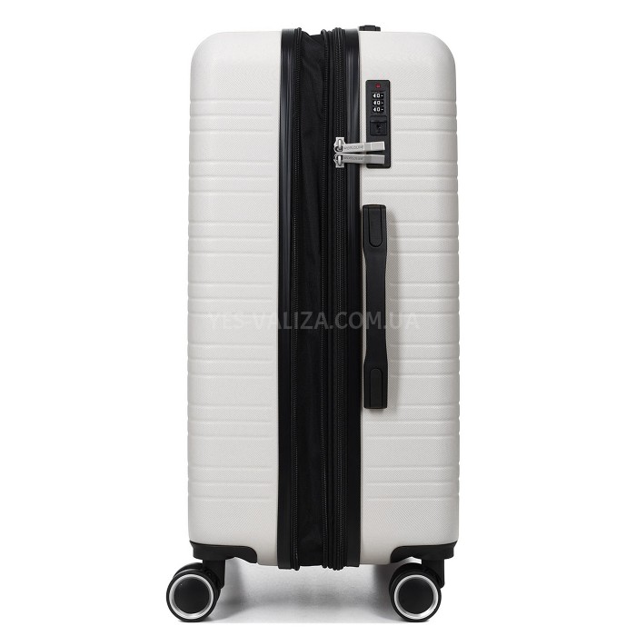 Чемодан Франция средний M белый 66х44х28+3см/74л/3.5кг/Worldline 627, фото 8