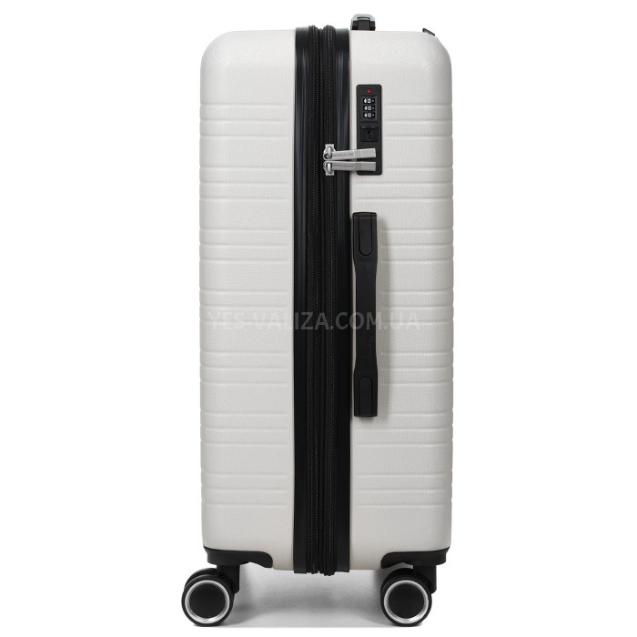 Чемодан Франция средний M белый 66х44х28+3см/74л/3.5кг/Worldline 627, фото 6