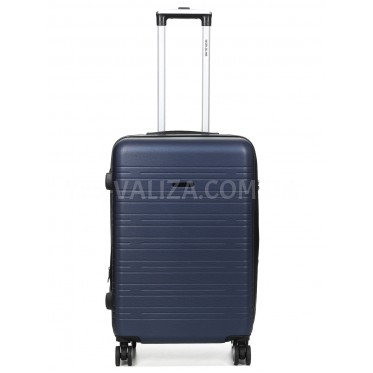 Валіза Франція середня M синий 66х44х28+3см/74л/3.5кг/Worldline 627