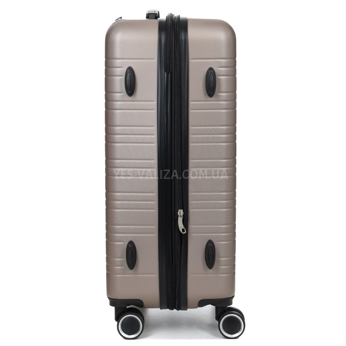 Валіза Франція середня M шампань 66х44х28+3см/74л/3.5кг/Worldline 627, фото 7