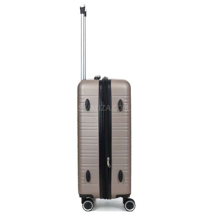 Валіза Франція середня M шампань 66х44х28+3см/74л/3.5кг/Worldline 627, фото 5