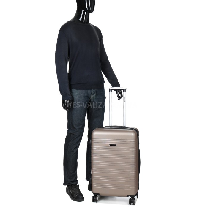 Чемодан Франция средний M шампань 66х44х28+3см/74л/3.5кг/Worldline 627, фото 12