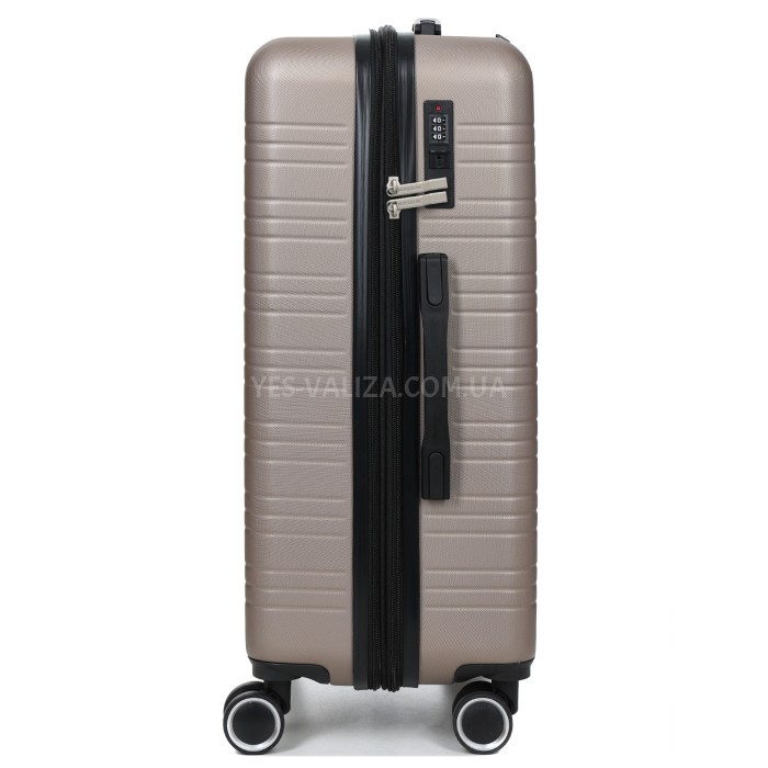 Валіза Франція середня M шампань 66х44х28+3см/74л/3.5кг/Worldline 627, фото 6