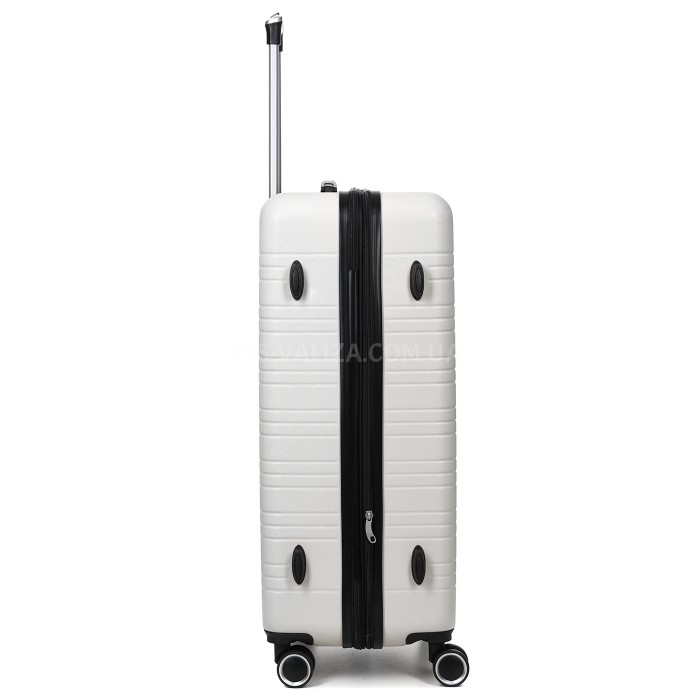 Валіза Франція велика L біла 76х49х31+3см/110л/4.2кг/Worldline 627, фото 5