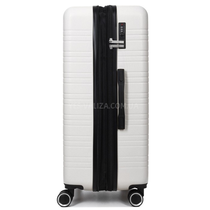 Чемодан Франция большой L белый 76х49х31+3/110л/4.2кг/Worldline 627, фото 8