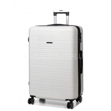 Валіза Франція велика L біла 76х49х31+3см/110л/4.2кг/Worldline 627
