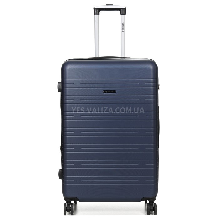 Валіза Франція велика L синя 76х49х31+3см/110л/4.2кг/Worldline 627, фото 2