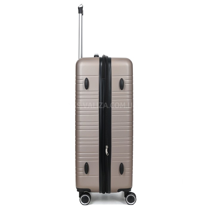 Чемодан Франция большой L шампань 76х49х31+3/110л/4.2кг/Worldline 627, фото 5