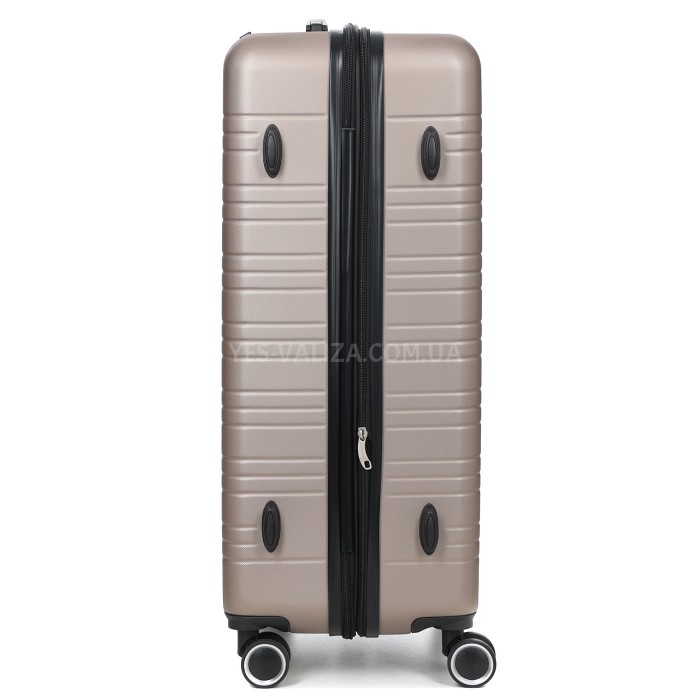 Чемодан Франция большой L шампань 76х49х31+3/110л/4.2кг/Worldline 627, фото 7