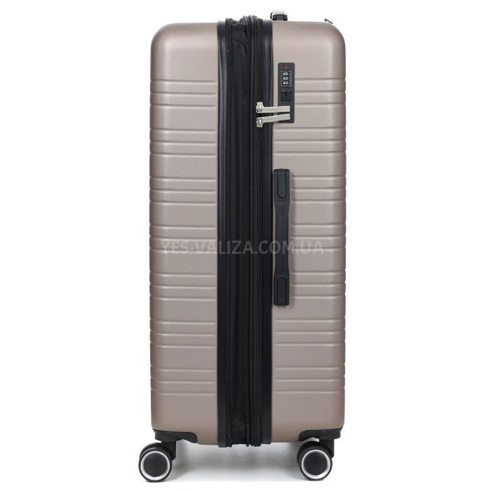 Валіза Франція велика L шампань 76х49х31+3см/110л/4.2кг/Worldline 627, фото 8