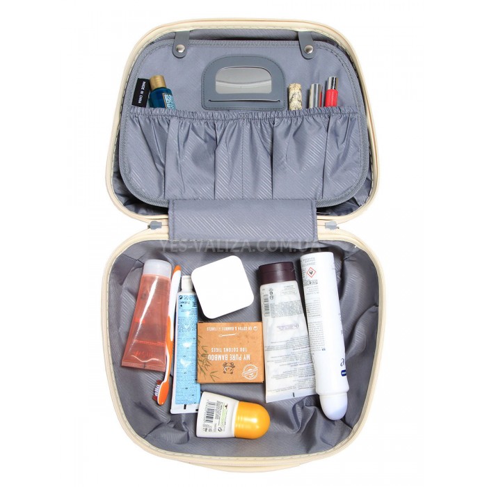 Кейс(ручна поклажа) поліпропілен молоко 37х31х17/15л/1.1кг/Airtex 639, фото 9