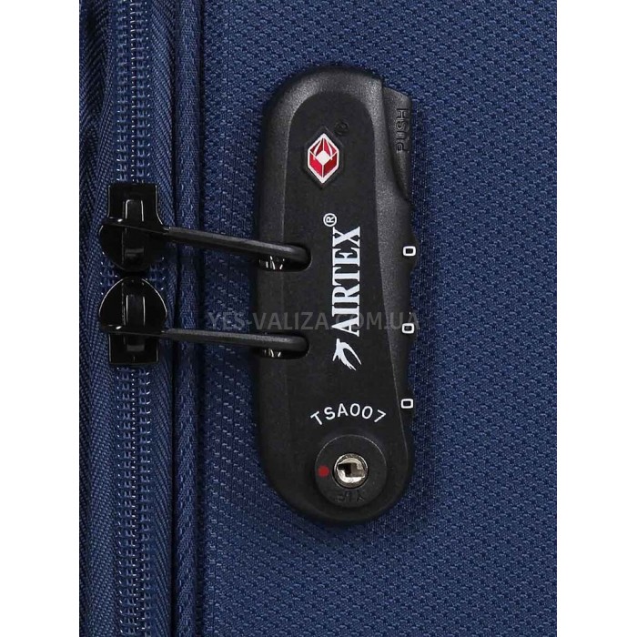 Набор чемоданов Франция (L M S-3шт) ткань синий/Airtex 6900, фото 4