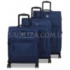 Набор чемоданов Франция (L M S-3шт) ткань синий/Airtex 6900, фото 7