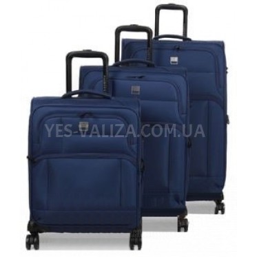 Набор чемоданов Франция (L M S-3шт) ткань синий/Airtex 6900