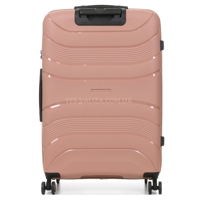 Набір валіз Франція (L M S-3шт) поліпропілен рожевий/Worldline 288, фото 5