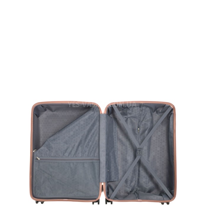 Набір валіз Франція (L M S-3шт) поліпропілен рожевий/Worldline 288, фото 14